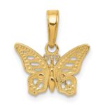 14k Cut-Out Butterfly Pendant