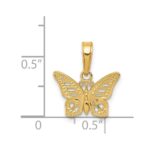 14k Cut-Out Butterfly Pendant - Image 4