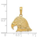 14k Eagle Head Pendant - Image 4