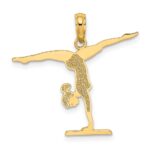 14k Gymnastics Floor Charm