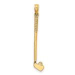 14k 3-D Single Golf Club with Ball Charm - Image 4