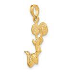 14k 3-D Jumping Cheerleader Charm - Image 4
