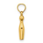 14k 3-D Bowling Pin Charm - Image 2