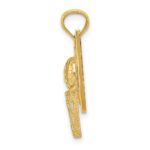 14k Basketball in Hoops with Backboard Pendant - Image 2