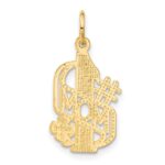 14k #1 MOM Charm - Image 3