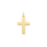 14k Polished Cross Charm