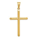 14k 3-D Hollow Cross Pendant - Image 3