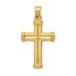 14k Hollow Cross Pendant