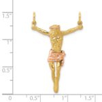 14k Two-tone Rose Corpus Pendant - Image 4