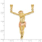 14k Two-tone Rose Corpus Pendant - Image 3