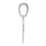 14K White Gold Basketball Hoop And Ball Pendant - Image 2