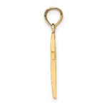 14k Beveled Cross Charm - Image 2