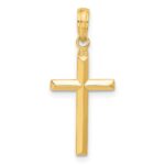 14k Reversible Same on Both Sides Latin Cross Pendant - Image 3