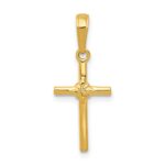 14k Polished Cross Charm