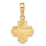 14k Miniature Four-Way Medal Pendant - Image 3