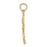 14k Playful Boy with Cut-Out Buttons Charm - Image 2