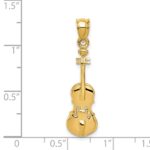 14k 2-D Violin Charm - Image 4