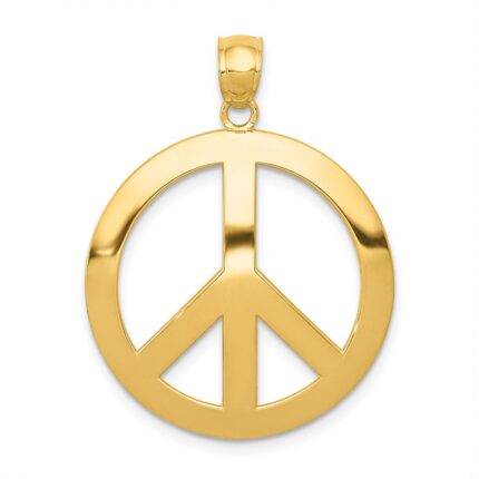 14k Peace Sign Pendant