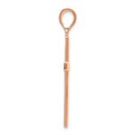 14K Rose Gold Stick Cross Pendant - Image 2
