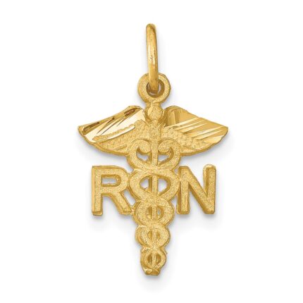 14k RN Registered Nurse Charm
