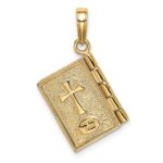 14K 3-D SERENITY PRAYER Book with Moveable Pages Pendant - Image 4