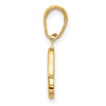 14K Small Solid Hamsa Pendant - Image 2