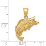 14K Jumping Fish Pendant - Image 4