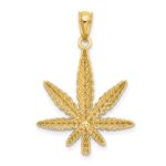 14K Leaf Pendant - Image 3