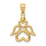 14K Cut-out Angel Pendant