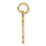 14K Diamond-cut Letter I Initial Charm - Image 2