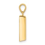 14K Polished FINE GOLD Bar Pendant - Image 2