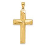 14K Polished Cross Pendant