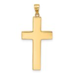 14K Polished Cross Pendant - Image 3
