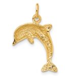 14k Dolphin Charm - Image 3