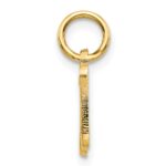 14KY Script Letter N Initial Charm - Image 2