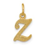 14ky Casted Initial Z Charm