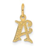14k Letter A Initial Charm - Image 3