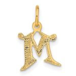 14k Letter M Initial Charm - Image 3
