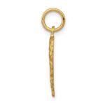 14k Heart Letter V Charm - Image 2