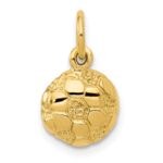 14k Domed Soccer Ball Charm