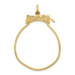 14k MEMORIES Charm Holder Pendant