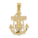 14k Mariners Crucifix Pendant - Image 4