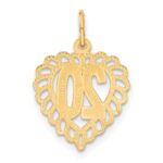 14k 20 in Heart Charm - Image 3