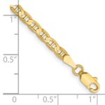 14K 3mm Concave Anchor with Lobster Clasp Chain - Image 2