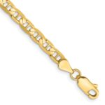 14K 3.75mm Concave Anchor with Lobster Clasp Chain