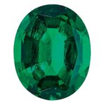 Created Emerald 9x7mm Oval