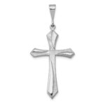 14k White Gold Passion Cross Pendant