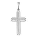14k White Gold Celtic Knot Cross Pendant