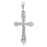 14k White Gold Passion Cross Pendant - Image 4