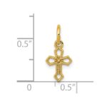 14k Passion Cross Charm - Image 2